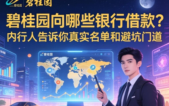 碧桂园向哪些银行借款?内行人告诉你真实名单和避坑门道