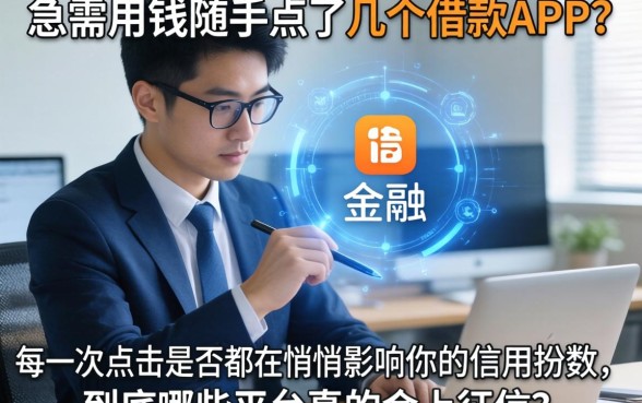 急需用钱随手点了几个借款APP？你的每一次点击是否都在悄悄影响你的信用分数，到底哪些平台真的会上征信？