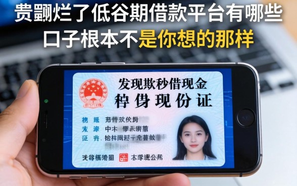 我翻烂了低谷期借款平台有哪些，发现手机身份证秒借现金的口子根本不是你想的那样