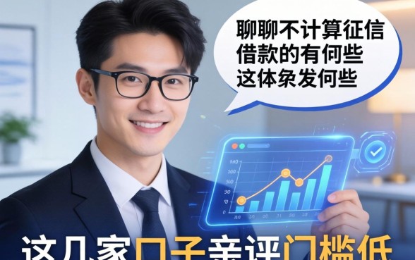 聊聊不计入征信的借款有哪些，这几家口子亲测门槛低