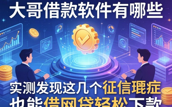 大哥借款软件有哪些，实测发现这几个征信瑕疵也能借网贷轻松下款