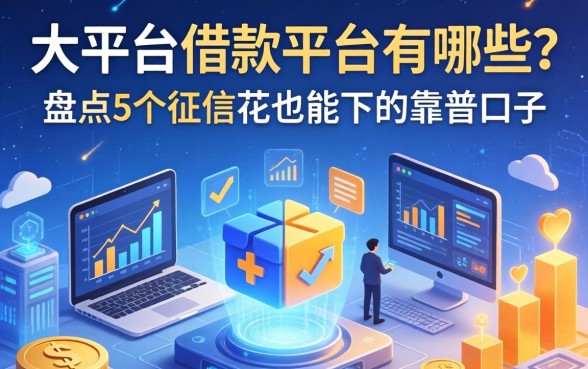 大平台的借款平台有哪些？盘点5个征信花也能下的靠谱口子