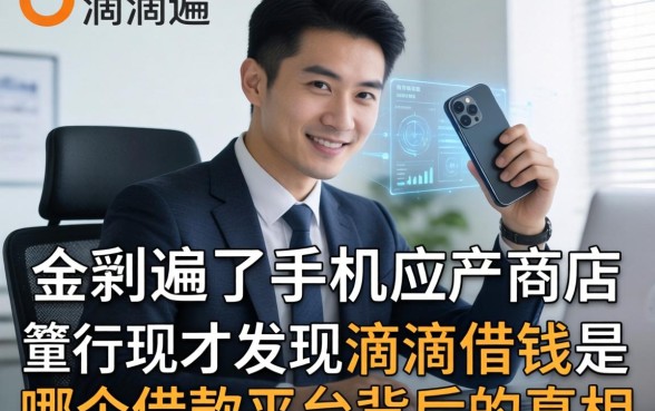 我翻遍了手机应用商店，才发现滴滴借钱是哪个借款平台背后的真相