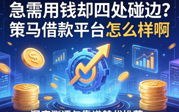 急需用钱却四处碰壁？策马借款平台怎么样啊？深度测评与靠谱替代推荐