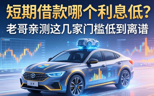 短期借款哪个利息低？老哥亲测这几家门槛低到离谱