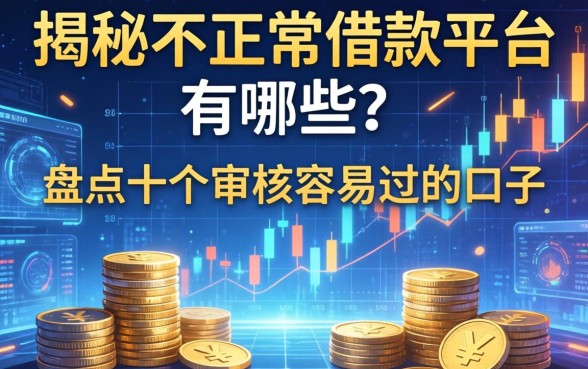 揭秘不正规借款平台有哪些？盘点十个审核容易过的口子