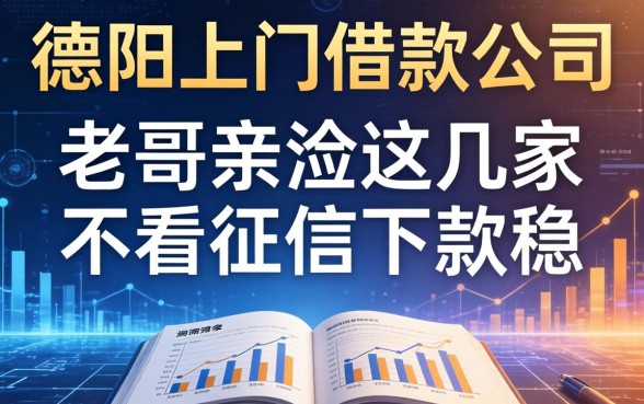 德阳上门借款公司有哪些，老哥亲测这几家不看征信下款稳