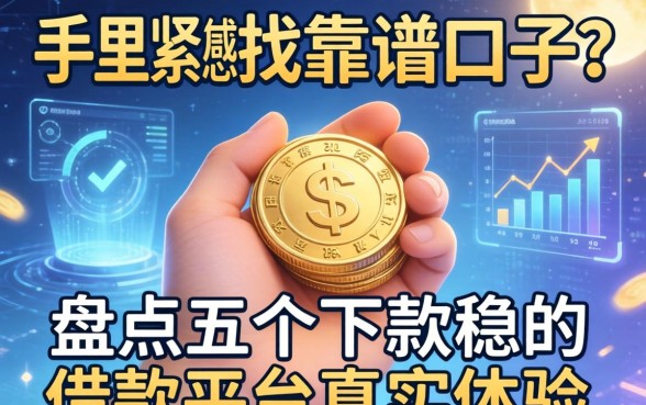 手里紧想找靠谱口子？盘点五个下款稳的借款平台真实体验