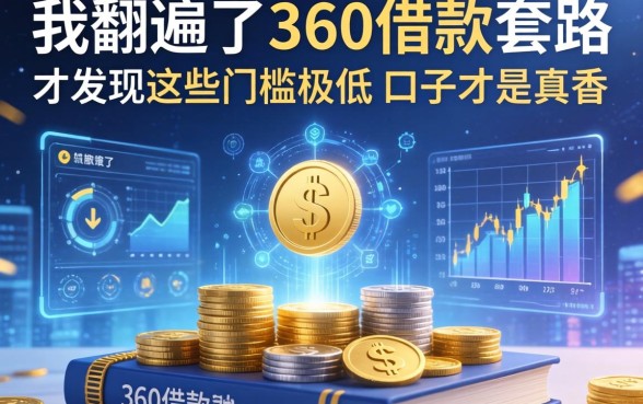 我翻遍了360借款的套路，才发现这些门槛极低的口子才是真香