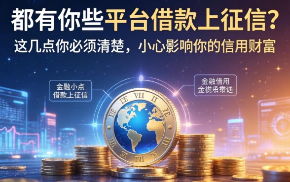 都有哪些平台借款上征信？这几点你必须清楚，小心影响你的信用财富