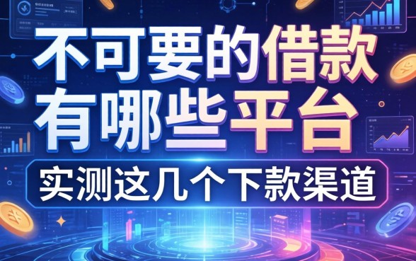 不可要的借款有哪些平台，实测这几个下款渠道