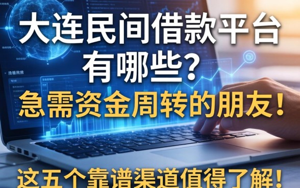 大连民间借款平台有哪些？急需资金周转的朋友，这五个靠谱渠道值得了解！