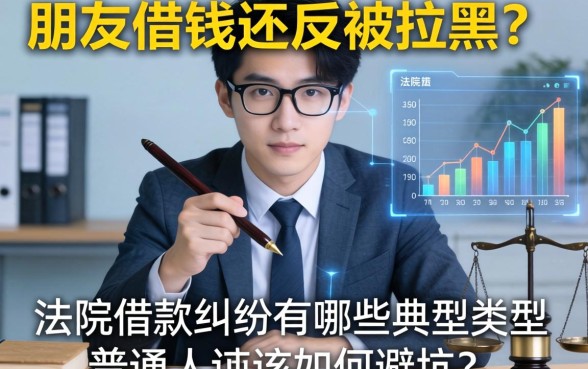 朋友借钱不还反被拉黑？法院借款纠纷有哪些典型类型，普通人该如何避坑？