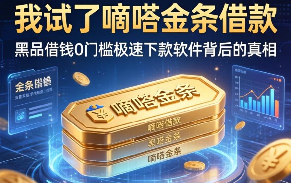我试了嘀嗒金条借款，发现黑户借钱0门槛极速下款软件背后的真相