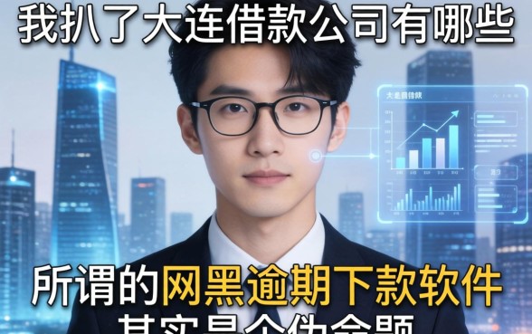 我扒了大连借款公司有哪些，发现所谓的网黑逾期下款软件其实是个伪命题