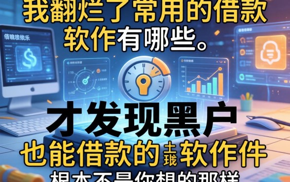 我翻烂了常用的借款软件有哪些，才发现黑户也能借款的软件根本不是你想的那样