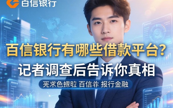 百信银行有哪些借款平台？记者调查后告诉你真相