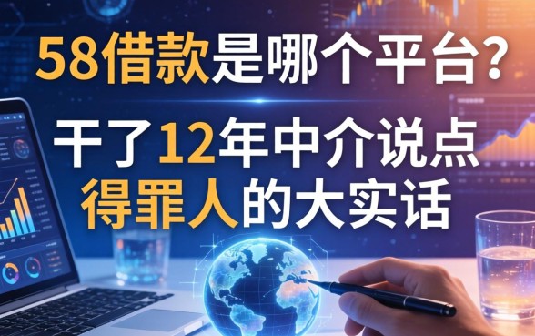58借款是哪个平台的？干了12年中介说点得罪人的大实话
