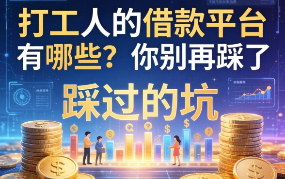 打工人的借款平台有哪些？我踩过的坑你别再踩了