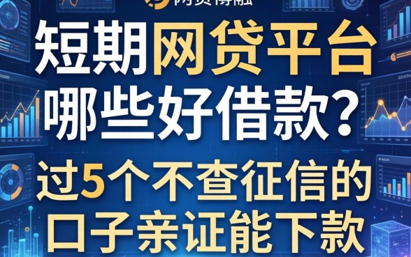 短期网贷平台哪些好借款？这5个不查征信的口子亲测能下款
