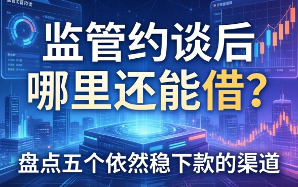 监管约谈后哪里还能借？盘点五个依然稳下款的渠道