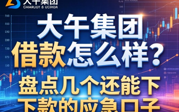 大午集团的借款怎么样了？盘点几个还能下款的应急口子