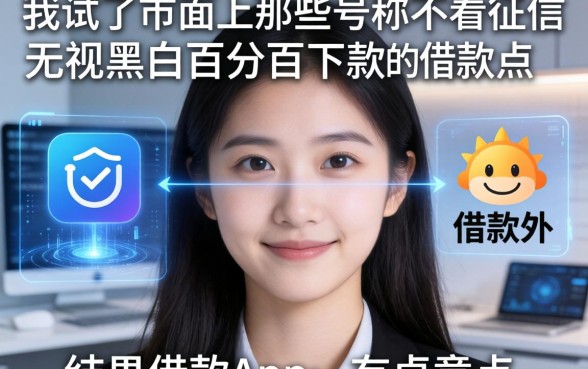 我试了市面上那些号称不看征信无视黑白百分百下款的借款app，结果有点意外