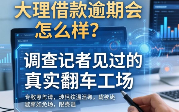 大理借款逾期会怎么样？一个调查记者见过的真实翻车现场