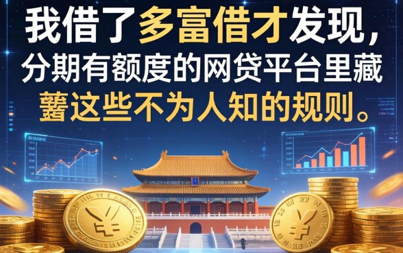 我借了多富借才发现，分期有额度的网贷平台里藏着这些不为人知的规则