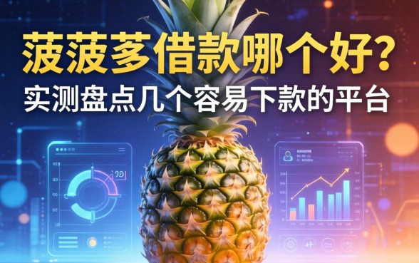 菠萝借款哪个好？实测盘点几个容易下款的平台