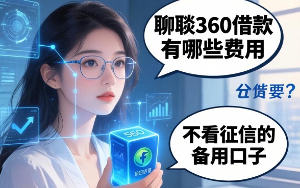 聊聊360借款有哪些费用，顺便分享几个不看征信的备用口子