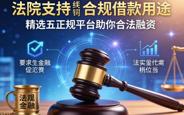 法院支持的合规借款用途有哪些?精选五个正规平台助你合法融资