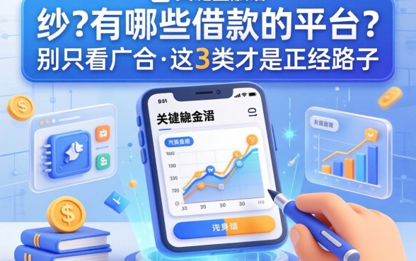 app有哪些可以借款的平台？别只看广告，这3类才是正经路子
