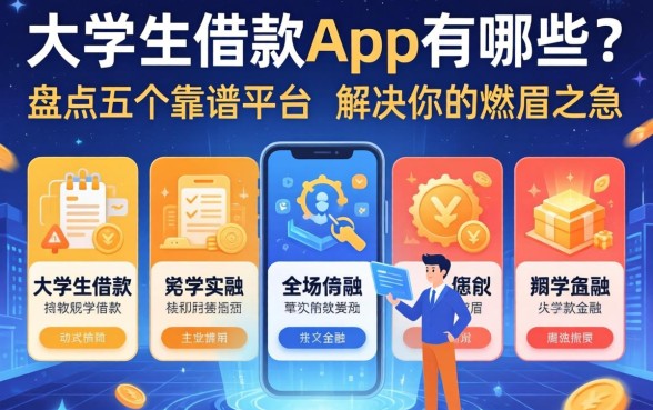 大学生借款app有哪些？盘点五个靠谱平台，解决你的燃眉之急