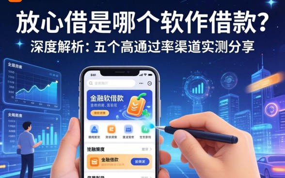 放心借是哪个软件借款？深度解析及五个高通过率渠道实测分享