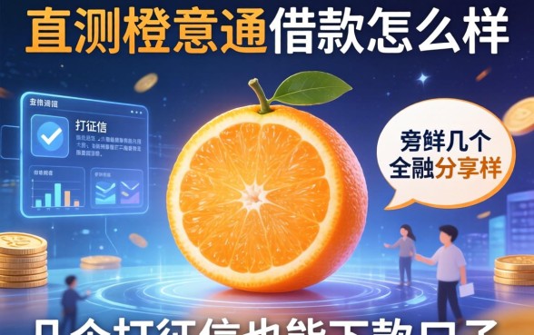 实测橙意通借款怎么样：分享几个不打征信也能下款的口子