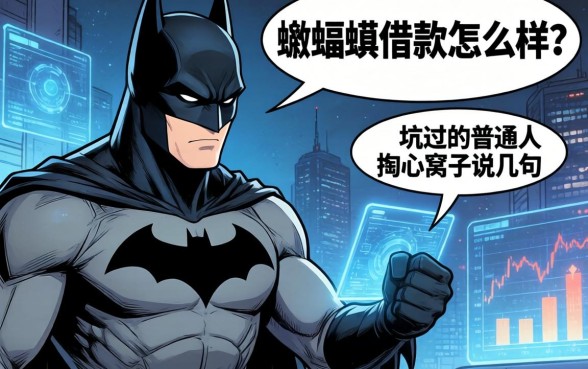 蝙蝠侠借款怎么样？一个被坑过的普通人掏心窝子说几句