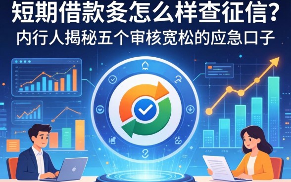 短期借款要怎么样查征信？内行人揭秘五个审核宽松的应急口子