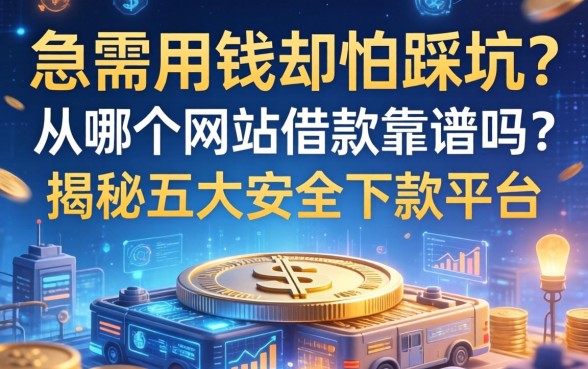 急需用钱却怕踩坑？从哪个网站借款靠谱吗？揭秘五大安全下款平台