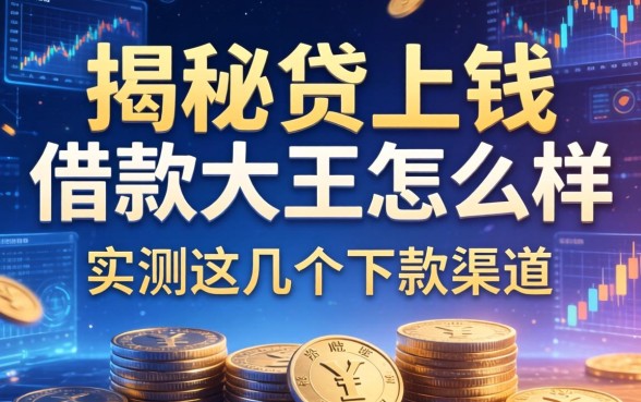 揭秘贷上钱的借款大王怎么样，实测这几个下款渠道