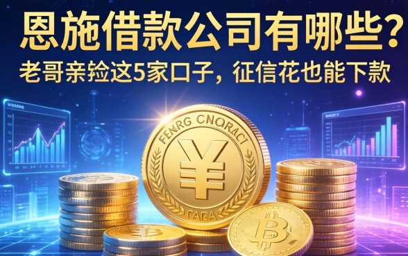 恩施借款公司有哪些？老哥亲测这5家口子，征信花也能下款