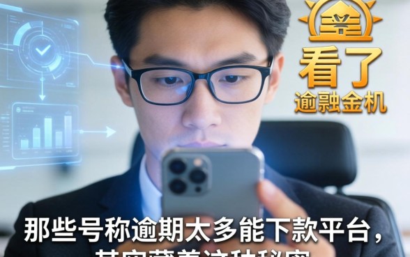 我看了眼手机，那些号称逾期太多能下款的平台，其实藏着这种秘密