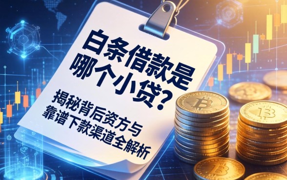 白条借款是哪个小贷？揭秘背后资方与靠谱下款渠道全解析