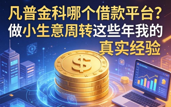 凡普金科是哪个借款平台？做小生意周转这些年我的真实经验