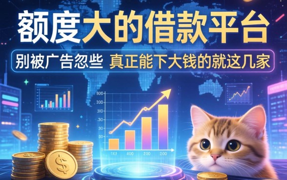 额度大的借款平台有哪些？别被广告忽悠，真正能下大钱的就这几家