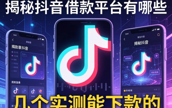 揭秘抖音的借款平台有哪些，整理了几个实测能下款的