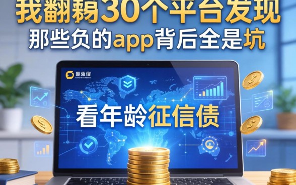 我翻了30个平台发现，那些不看年龄征信负债的app背后全是坑