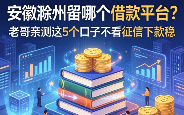 安徽滁州是哪个借款平台？老哥亲测这5个口子不看征信下款稳
