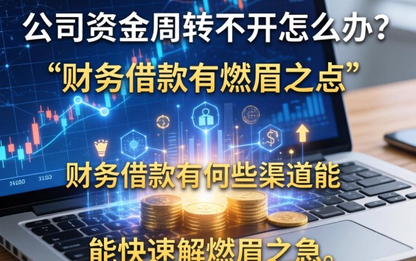 公司资金周转不开怎么办?财务借款有哪些渠道能快速解燃眉之急?