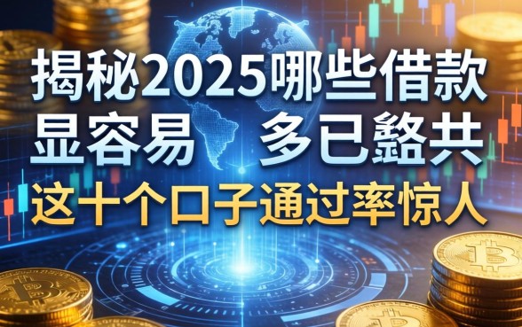 揭秘2025哪些借款最容易，这十个口子通过率惊人